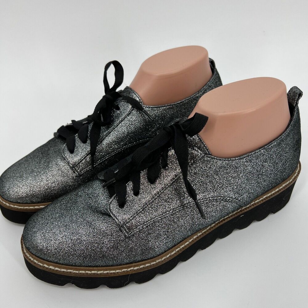 Shellys London jack Glitter Oxford platform NWT Euro Size 41